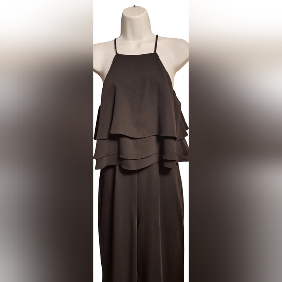 Gianni Bini Sz 4 Jumpsuit Black Evening Wear EUC - Picture 3 of 4